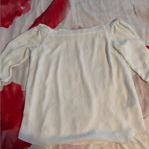 Babaton blouse short sleeve with ties on the side